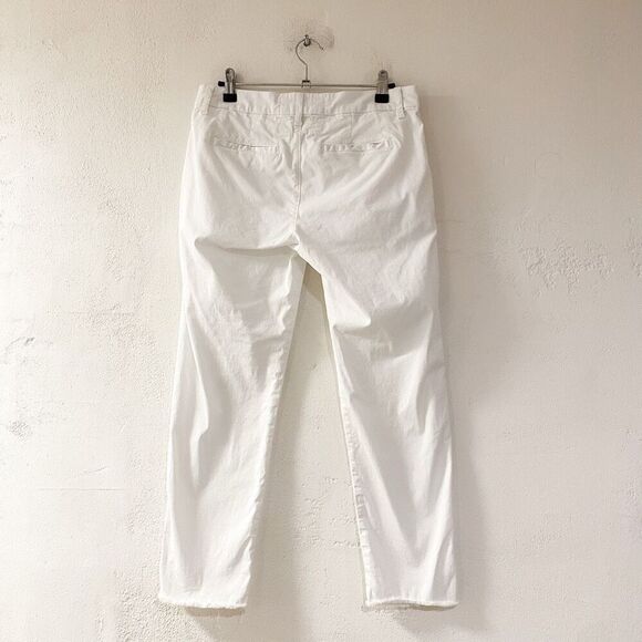 Frank & Eileen Wicklow Chino Cotton Pants in White Size 4 - Picture 3 of 10